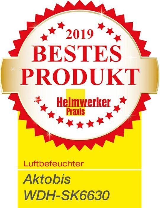 Humidificateur d'air - Aktobis - WDH-SK6630 - 300 ml/h - Diffuseur d'arômes - 40 m²