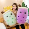 Popular Plush Toy Simulation Bubble Tea Cup Doll Cute Fruit Doll Large Throw Pillow