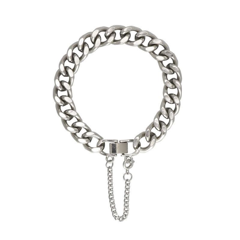 Cuban chain bracelet titanium steel jewelry dancing simple personality street hipster accessories rap hip hop jewelry men