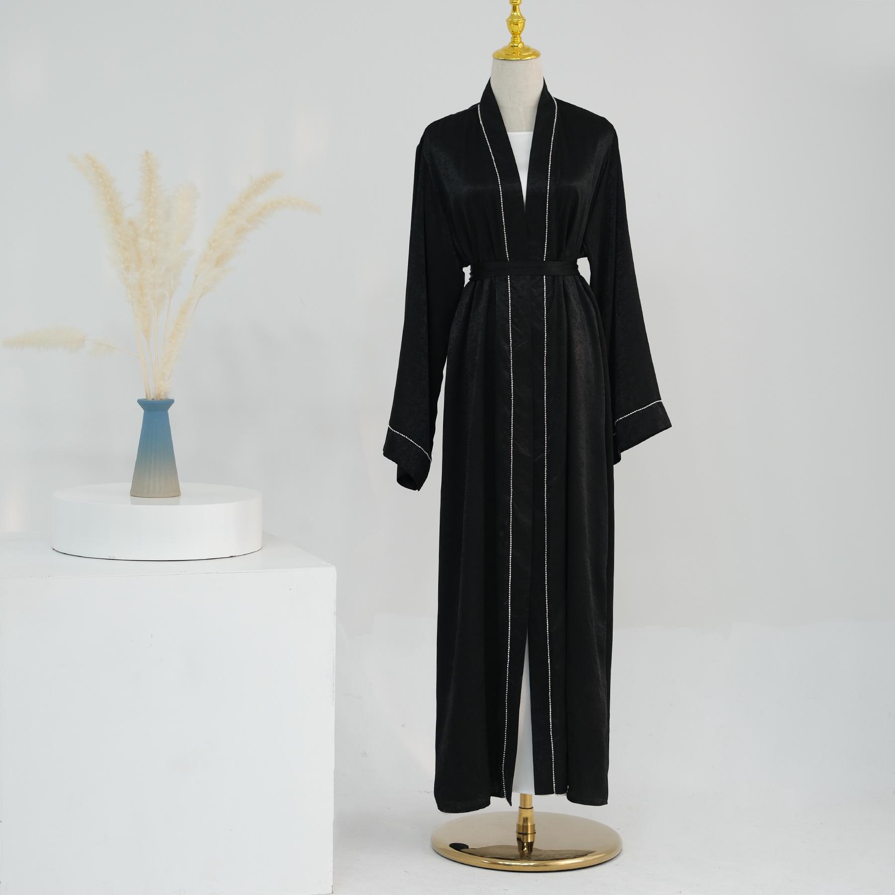 

Loriya 2024 Однотонный кардиган-халат с отделкой LR707 Small