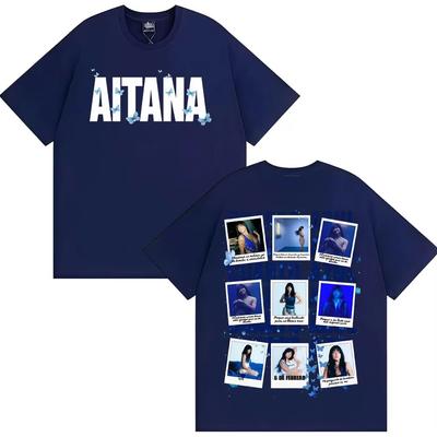 Singer Aitana Cotton Men's Shirt Oversized Cuarto Graphics Summer Women's Y2k Hip Hop Streetwear Tshirt