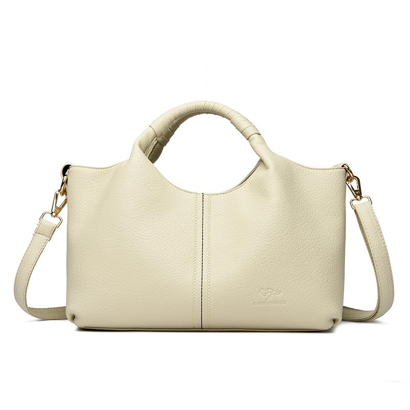 Authentic Leather Tote Bag Luxury Large Capacity Women's Single Shoulder Diagonal Crossbody Bags Fashion Simple Female Handbag