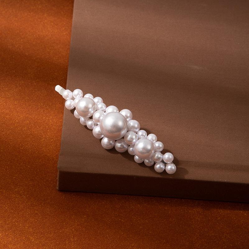 Pearl Word Clip Women'S Temperament Bangs Forehead Broken Hair Edge Clip High Sense Simple Bb Clip