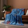 Floral Horse on Blue Blanket for all seasons blanket lunch break throw gift