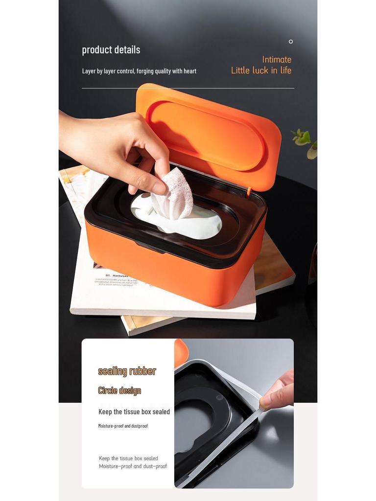 Versatile Sealed Storage Box for Wet & Dry Wipes, Masks, and Tissues