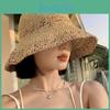 Elegant Womens Summer Straw Fisherman Hat With Wide Brim For Beach And Outdoor Activities