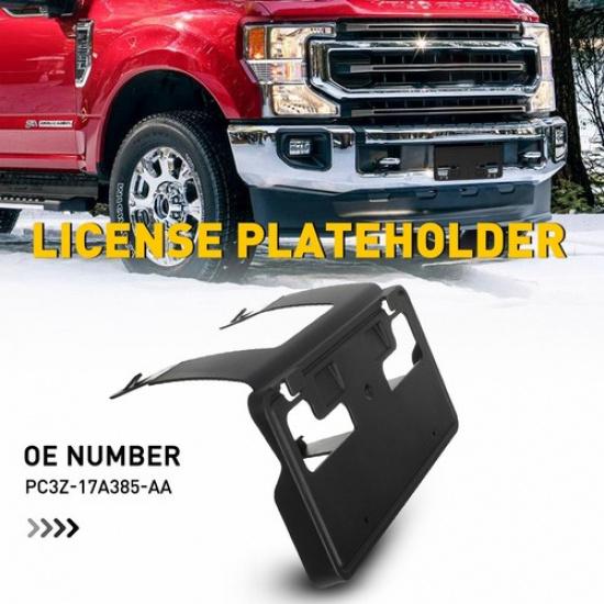 FRONT License Bracket Plate Holder Black NEW For Ford F250 F-250 Super Duty