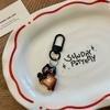 Kawaii Schultaschenanhänger Handgefertigter Kaffeehaus-Schlüsselanhänger Kreativer Taschenanhänger Kompakter Niedlicher Cartoon-Kätzchen-Schlüsselanhänger Für Auto