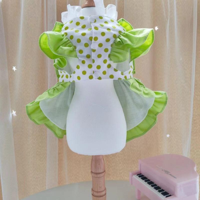 Summer New Diandian Lolita Fresh Pet Size Dog Dress Cat Summer Puppy Princess Dress