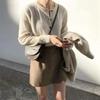 Women's Round Neck Fashion Short Knitted Wool Cardigan Sweater - Perfect with Skirts or As a Shawl-Style Outerwear