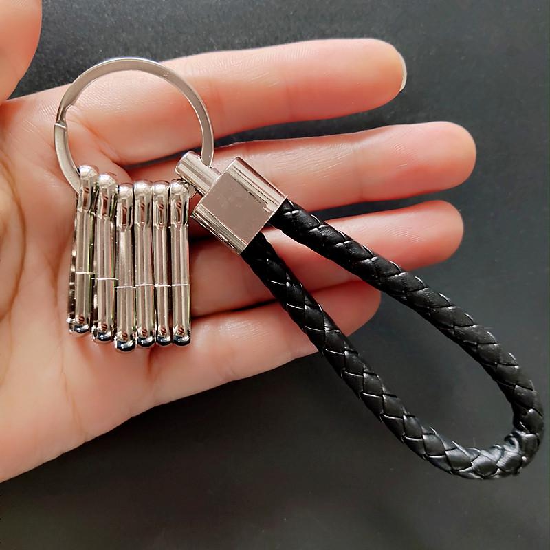Leather Rope Digital Keychain: Versatile Keyring for Men, Women, Cars, and Hotel Rooms