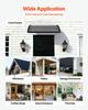 Awnings for Door Entrance, 30 X 39 In, Exterior Front Door Window Awnings with Drainage & ABS Bracket, Rain Snow Sun Protection, Overhang