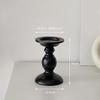 American Retro Black Iron Candle Holder Table Decoration Ornaments Aromatherapy Candlestick Roman Pillar Candle Holder