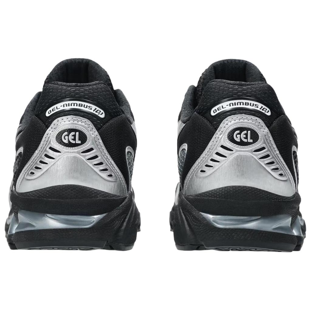 Asics GEL Nimbus 10.1 Low Top Casual Running Shoes Unisex Black Silver 1203A820-001
