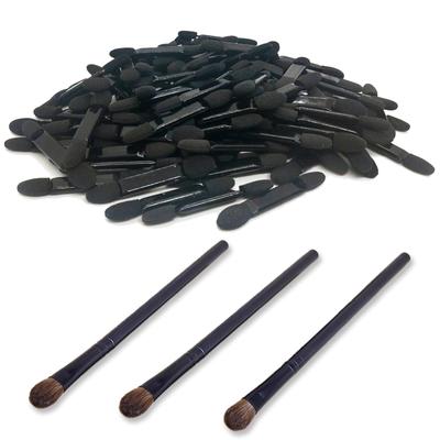 Weathering Sponge Brush for Plastic Models and Figures [coco Plaza Original Packaging] (100 Sponge Brushes + 3 Horsehair Brushes)