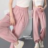 Pink Sweatpants Women's Autumn and Winter New Drape Loose High-waisted Casual Pants Straight-leg Small Sweatpants