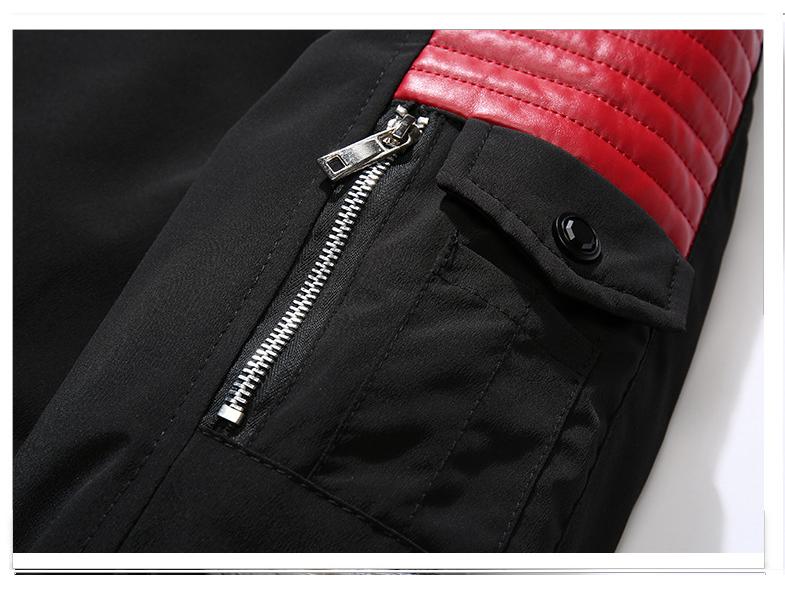 Men's Long Cotton Coat with Big Fur Collar, Thickened, 2018 Fashion.