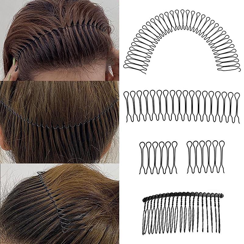 Usynlig Brukket Hår Hårnål Voksen Tiara Verktøy Rull Kurve Nål Pannelugg Fiksert Innsett Kam Profesjonelle Stylingtilbehør Kvinner