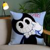 B-Bendy And The I-Ink Machine Anime Pillow Case Safe Custom Photo Pillow, Anti-Fade Brushed Fleece Cushion