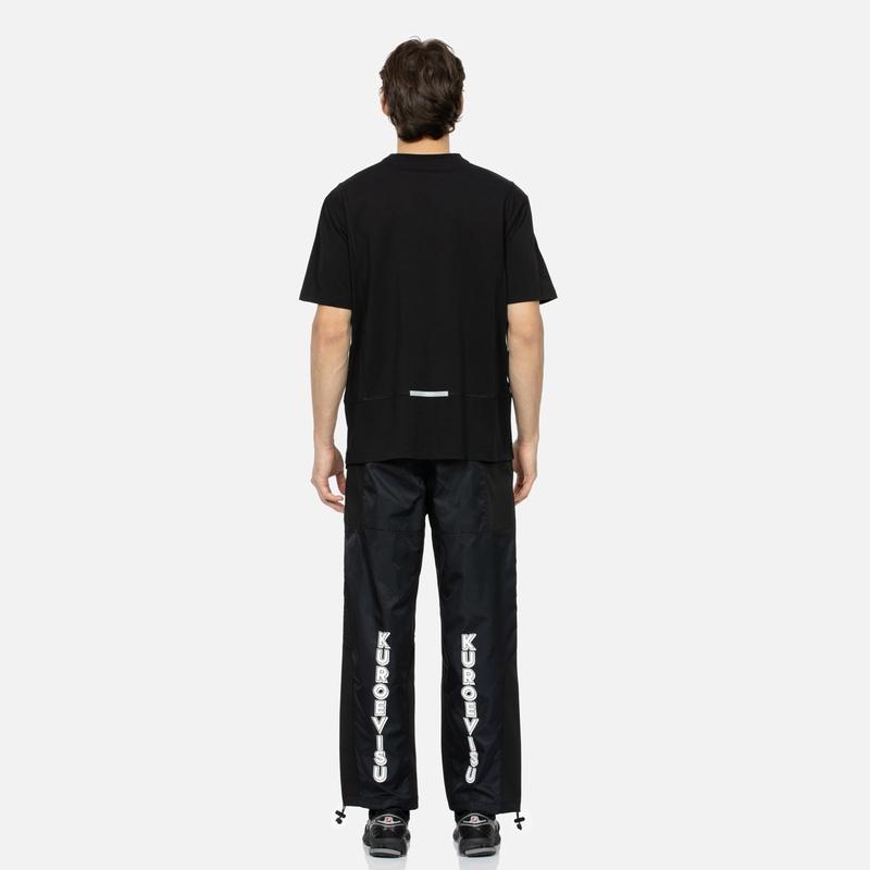 Evisu Kuro SS24 Spliced Brand Logo Regular Fit Cuffed Casual Pants Men pants 2ESGNM4PJ5017XXSN