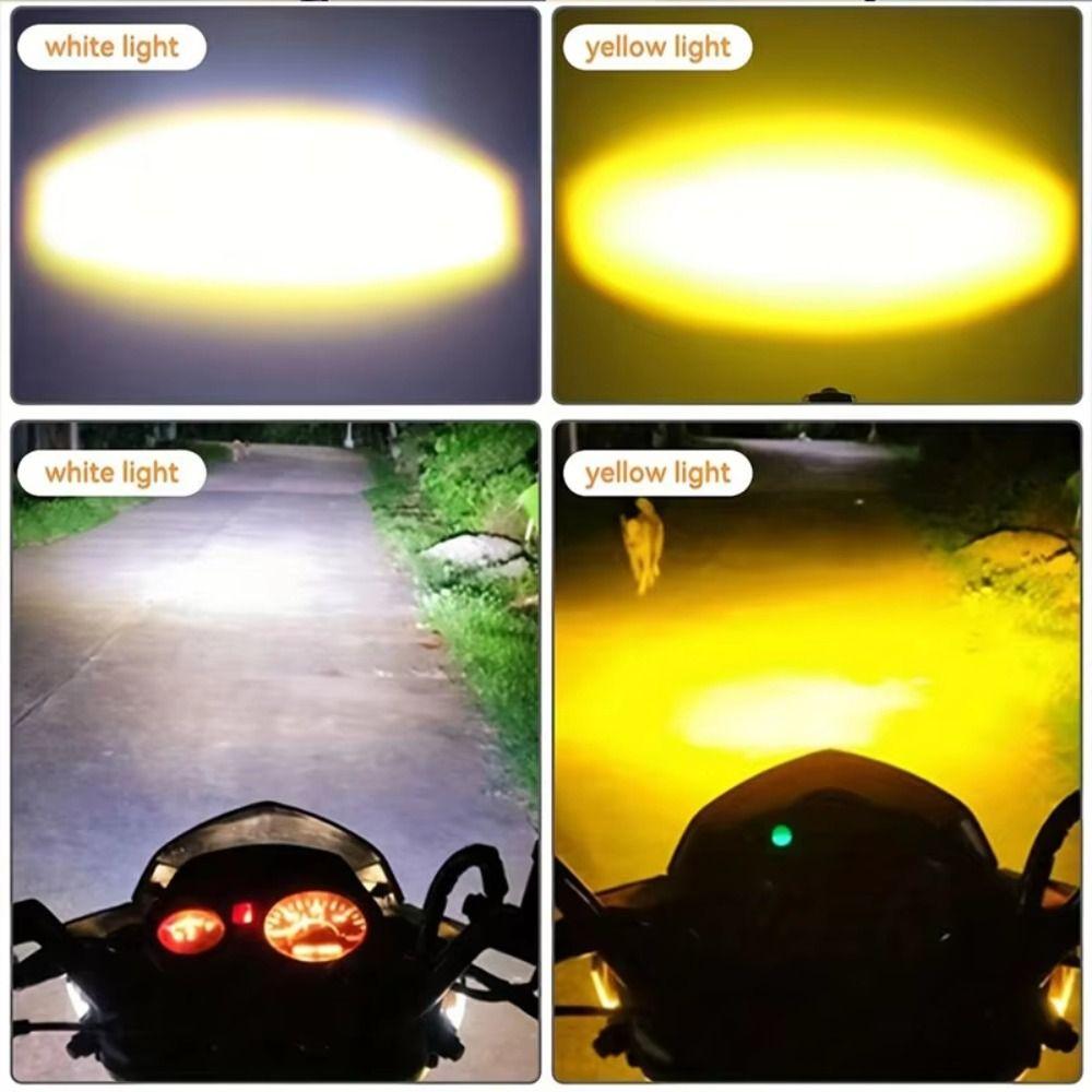 2Pcs Super Bright Auxiliary Spotlight Lamp Fisheye Lens Motorcycle Fog Lights  Motorcycle Lighting