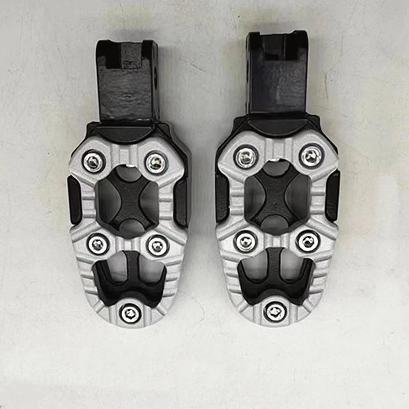 Universal Aluminum Alloy Foot Pedals Angle Adjustable for Motorcycle Scooter ATV E-Bike Foot Rests Foot Pegs