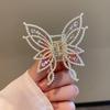 Elegant Rhinestone Butterfly Claw Clip for Women's Updo Hair Accessory