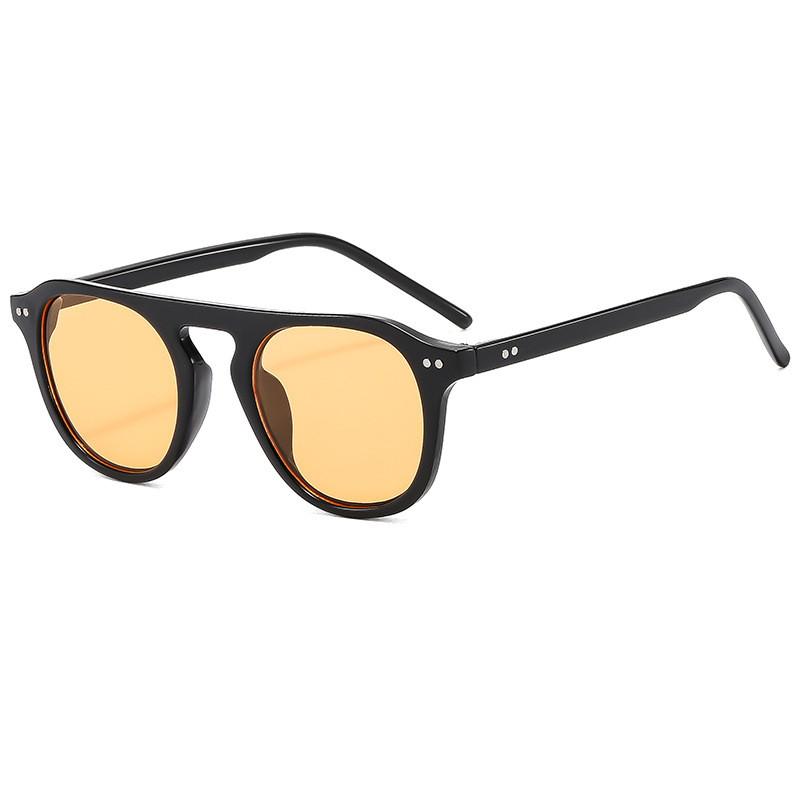 Vintage Korean Style Square Sunglasses With Uv400 Protection For Fashionable Outdoor Wear
