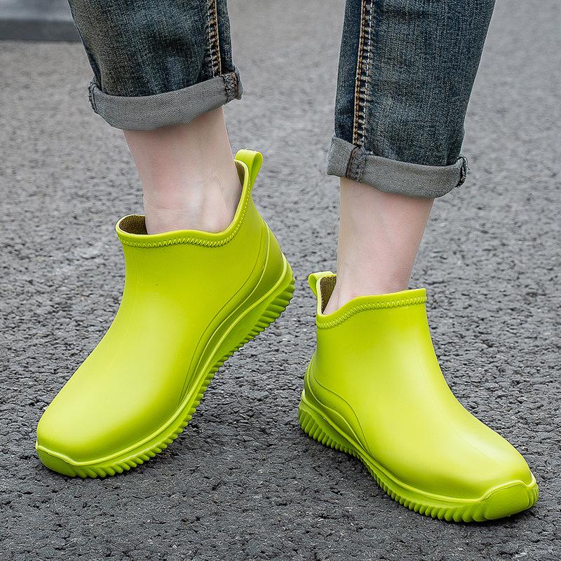 Men's & Women's Waterproof Winter Cotton Rain Boots - Detachable, Warm, All-Season Use
