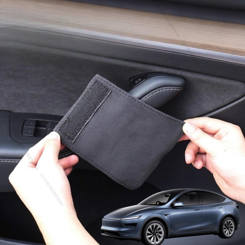 For Tesla Model 3 Y Highland Juniper -2025 Door Handle Gloves Handle Protection Holster Nappa Leather Handlebar Grip Cove