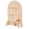 Wooden Jewelry Storage Rack Arch Ring Holder Multifunctional Earring Display Rack  Trade Show