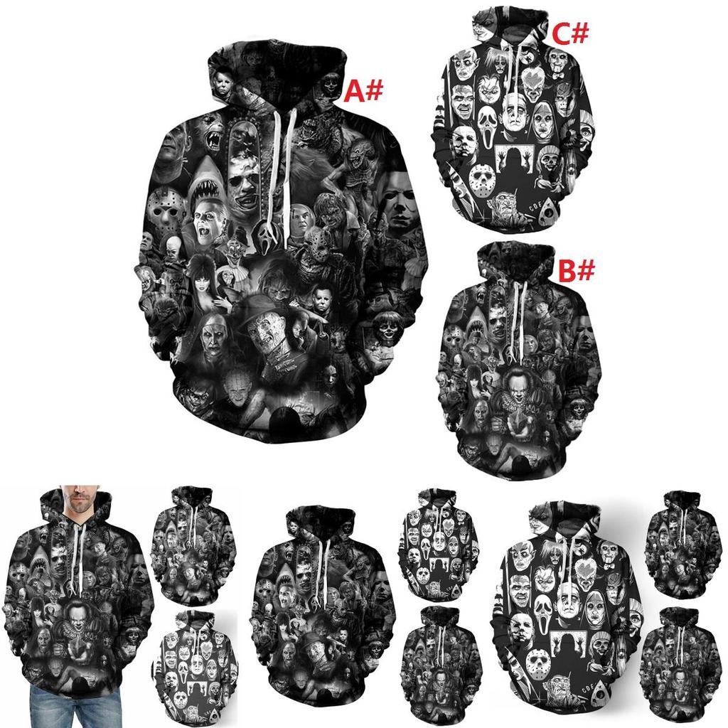 Vibrant 3d Print Skull Hooded Sweatshirt For Men And Women With Soft Breathable Material