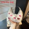 Shoulder Crossbody Fashion Bag With Cherry Print And Chain Design Daily For