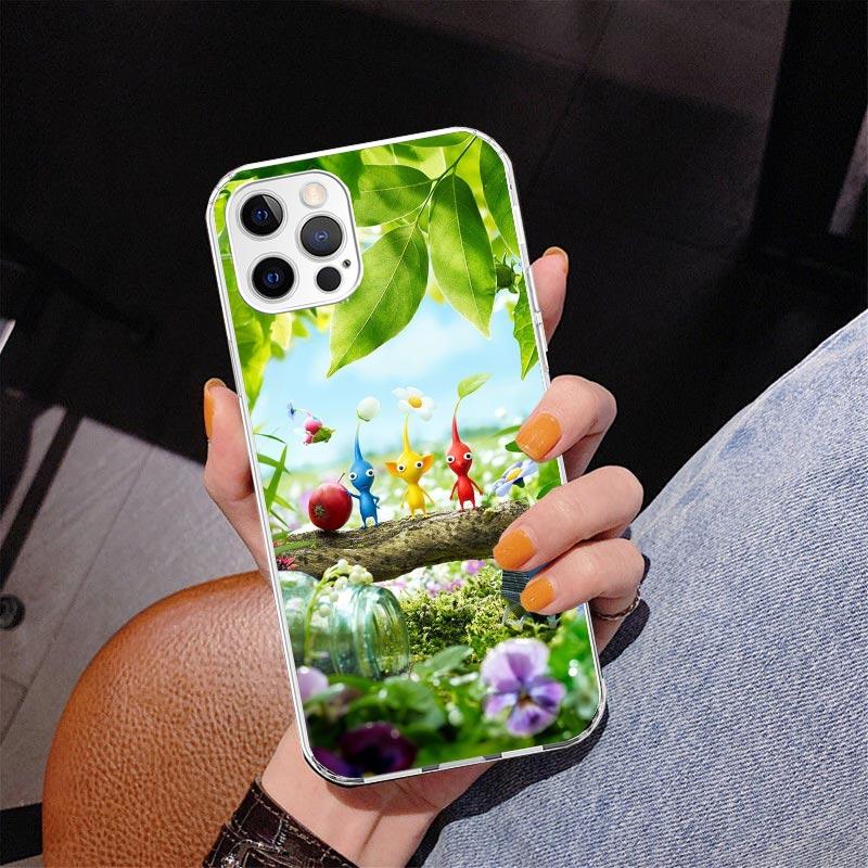 Game P-PikminS 4 Phone Case For iPhone 17 Air 16 Pro Max 16E 15 + 14 Plus 11 12 13 Mini 7 8 SE Gift Print Cover Fundas