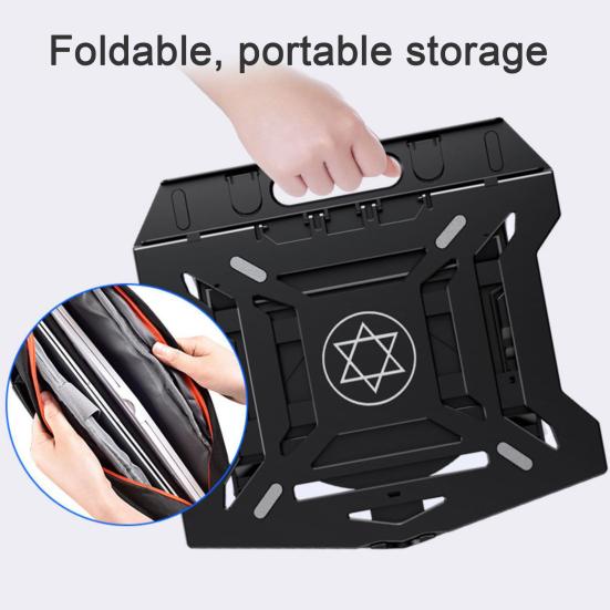 Suporte Ajustável para Laptop Alta Estabilidade Forte Capacidade de Carga Compacto Portátil Giratório Multi-Ângulo Antiderrapante Suporte para Notebook