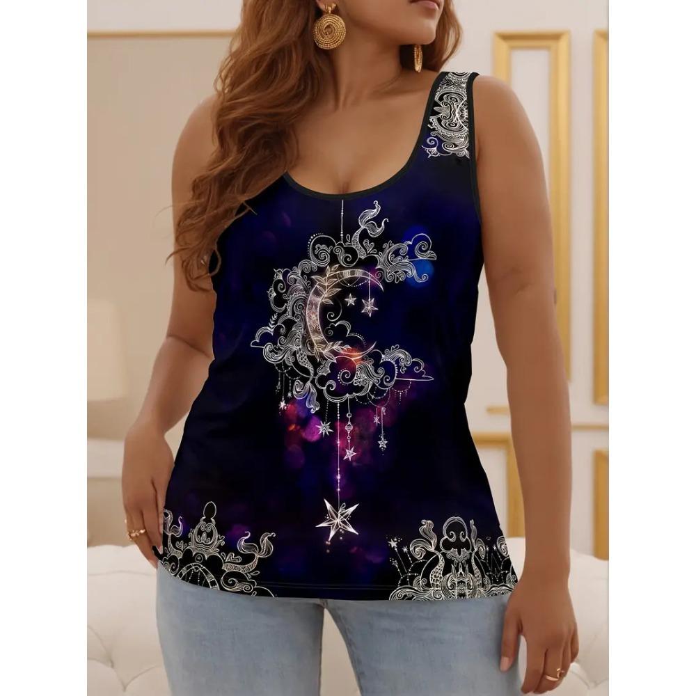 Summer New Casual Versatile Fashion Colorful Animal Patterns Large Size Vest Comfortable Women's Loose Breathable Sleeveless Vest