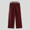 INCERUN Autumn Men's Zipper Waist Casual Baggy Wide Legs Pants Long Trousers