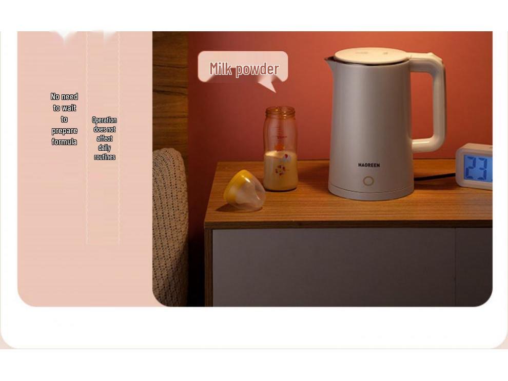 Kompakt elektrisk vattenkokare för hemmet och studentrum: Isolerad, Snabbuppvärmning, Automatisk, Bärbar för Te & Matlagning.