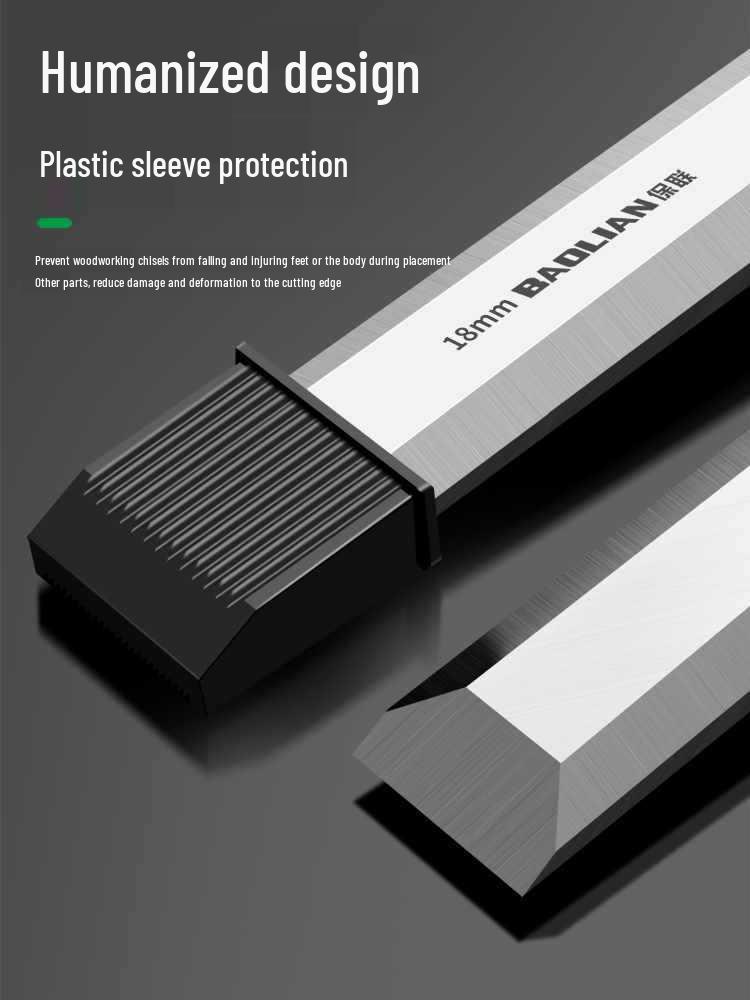 Carpenter's Woodworking Chisel Set with Wooden Handle - Flat, Shovel, Knife, Carving, Grooving, and Planing Tools