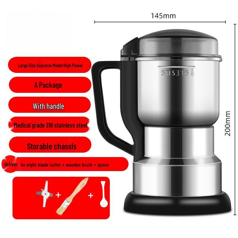 Compact Household Grain Grinder for Ultra-fine Powder