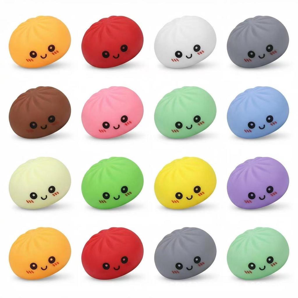 Unzip Blind Box Cartoon Expression Bun - Decompression Toy Xiaolongbao & Fried Dough Stick