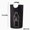 with  Handle Folding Storage Bag 82L Laundry Bin Empty Bottle Storage Basket  Wastewater Collection