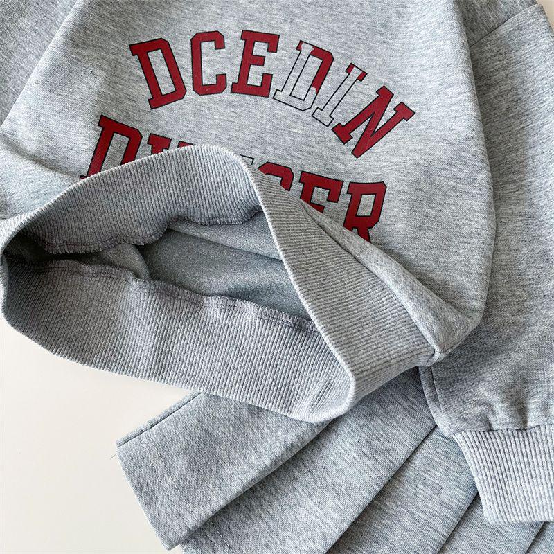 Girls' 2-Piece Sportswear Set: Spring/Autumn 2025 Long-Sleeve Sweatshirt & Skirt