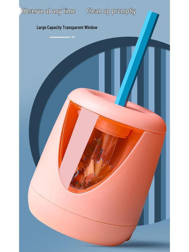 Automatic Electric Pencil Sharpener for Elementary Students - Creative, Rechargeable Design