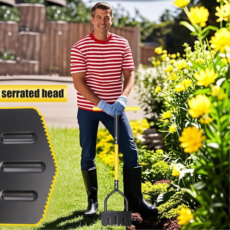 Grass Edger Tool Garden Hand Edger Lawn Tool Saw-Tooth Steps Flower Bed Grass Cleaning Gadgets Heavy Duty Ergonomical Handle China Mainland