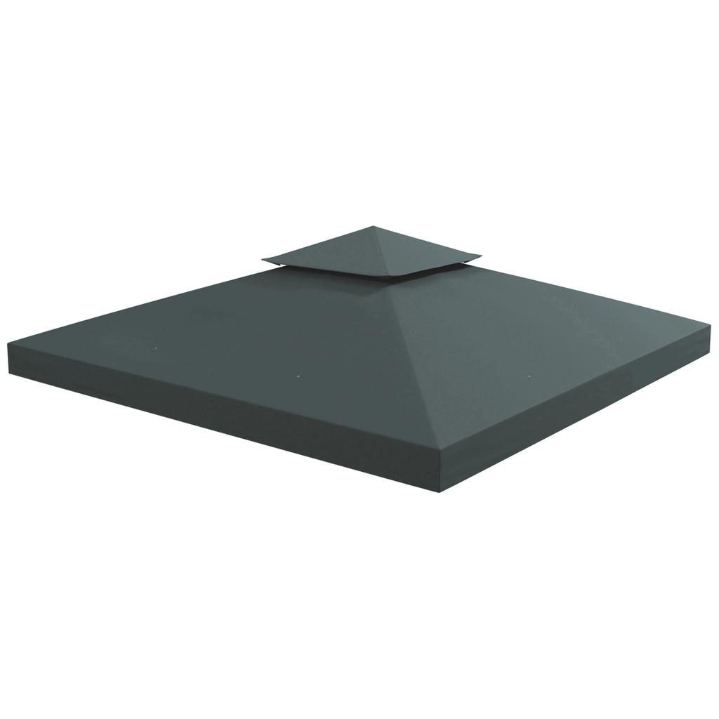 Gazebo Roof Replacement, for 3 X 3(m) Frames - Grey