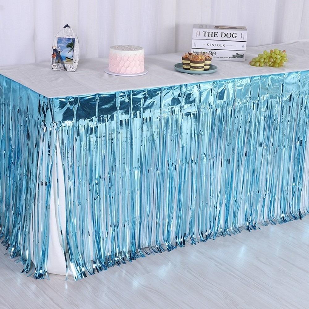 Colorful Foil Fringe Curtains  For Party Birthday Gatherings Holiday Wedding Decorations 3