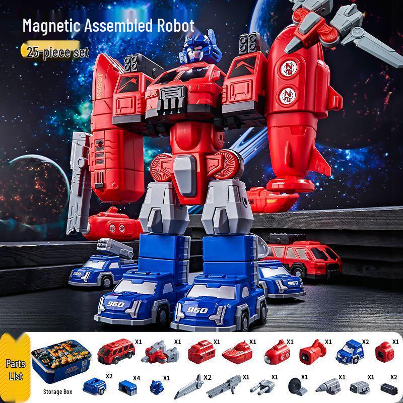 Optimus Prime Magnetic Robot Building Blocks: Educational and Transformable Toy for Kids
