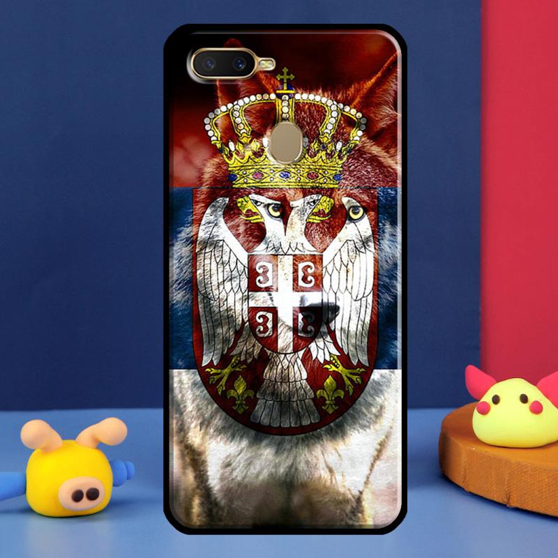 Flagge von Serbien Serbischer Case Für Oppo A16 A76 A96 A58 A78 A98 A5 A9 A91 A15 A17 A77 A52 A72 A74 A94 A54S A57S Hülle