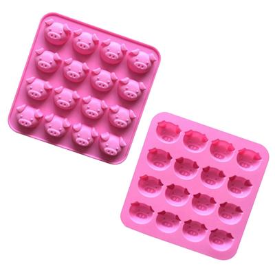 Stampo in silicone a forma di maiale, stampo per cioccolato, stampo per dolci, stampo per caramelle, strumento per decorare torte